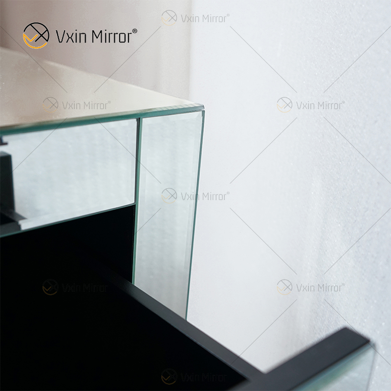 Mesa de cabeceira elegante Vxin WXF-031-1 de venda imperdível com 3 gavetas mesinha de cabeceira espelhada prata