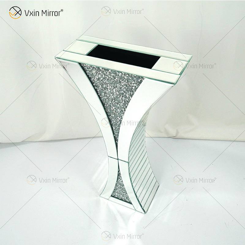 Vaso Decorativo Brilhante Impressionante Feito à Mão Diamante Triturado Vidro Decoração Casa Centros De Mesa Decoração Moderna Do Quarto WXMV-067