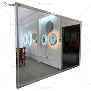 WXDL-120 LED 3 cores Display de luz Temperatura e tempo Desembaçamento Fonte de alimentação à prova d'água Espelho de proteção ambiental