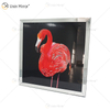 Vxin WXMA-57 Cristal Porcelana Pintura Resina Flamingo Moldura Coberta Espelho Decorativo Arte de Parede