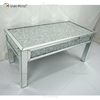 Mesa Lateral WXF-160 Café Triturado Diamante Brilhante para Sala de Estar