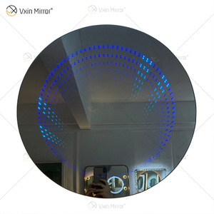 WXDL-114 LED Controle Remoto Fonte de alimentação à prova d'água de 6 cores RGB Espelho de túnel de luz sem moldura montado na parede