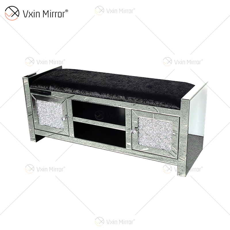 Novo Design WXF-611 Moderno Brilhante Espelhado Suportes de TV para Sala de Estar Conjunto com Sofá