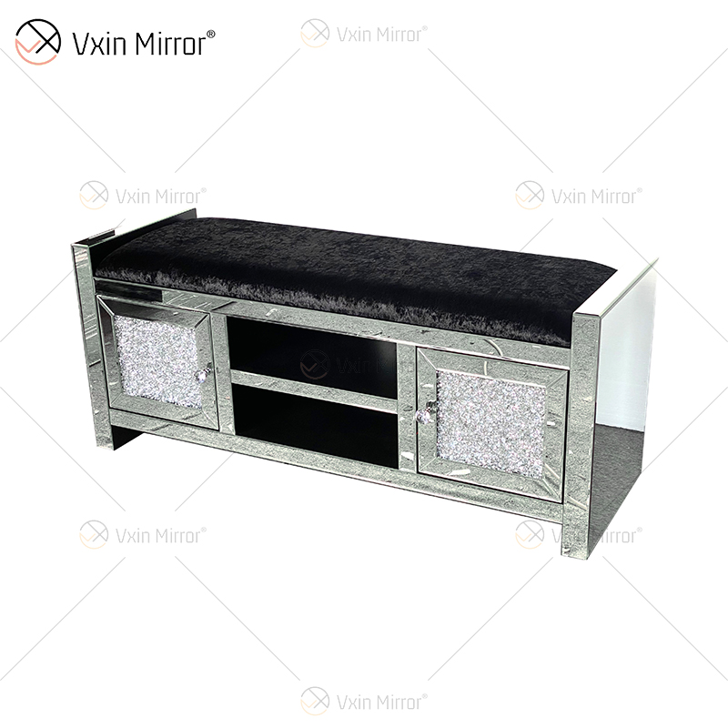 Novo Design WXF-611 Moderno Brilhante Espelhado Suportes de TV para Sala de Estar Conjunto com Sofá