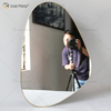 Golden Vxin Decoração de Parede Exclusivo Moldura de Metal Dourada Espelhos Decorativos Luxo Simples e Elegante Espelho de Parede