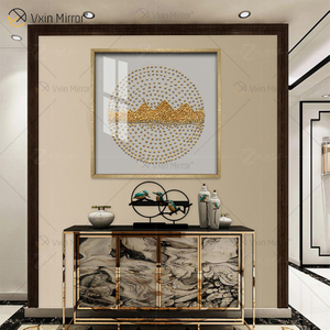 Design especial Vxin WXPA-016 Metal Wall Art Decor Decoração de Casa Luxo Sala de Estar Emoldurado Impressão em Tela para Casa Conjunto para Venda