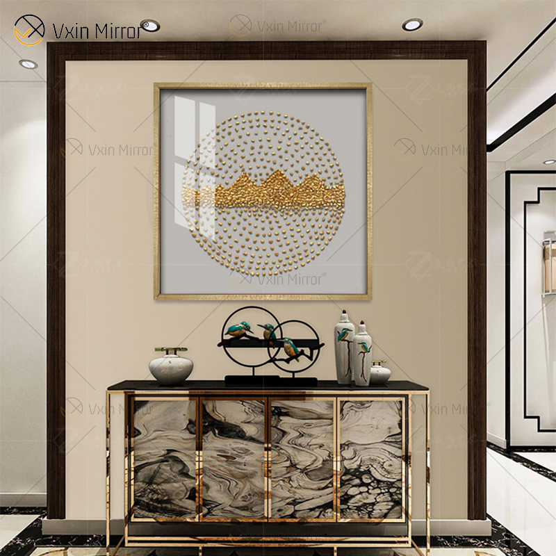 Design especial Vxin WXPA-016 Metal Wall Art Decor Decoração de Casa Luxo Sala de Estar Emoldurado Impressão em Tela para Casa Conjunto para Venda