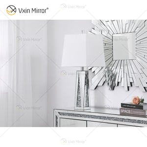 Novo design WXT-148 Cristal Esmagado Diamantes Espelho Lâmpada para Sofás de Sala de Estar