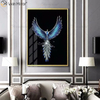 Luxo Moldura de Alumínio Cristal Pintura Em Porcelana Sofá Fundo Pendurado na Parede Pintura Espelho Arte na Parede Decoração da Sala de Estar