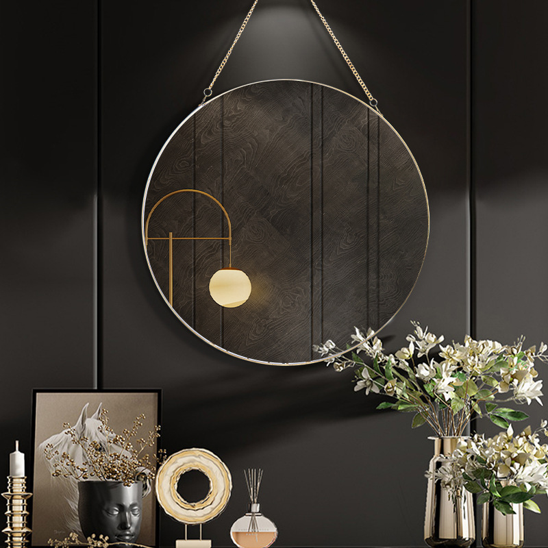 Golden Vxin WXM-0307 Decoração de Parede Exclusivo Moldura de Metal Dourada Espelhos Decorativos Espelho de Parede Luxo