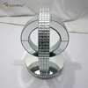 Mesa Lateral Globo Decor Hot Design Vxin WXF-093-1 Prata Cristal Espelho Mesa Lateral