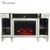 Lareira espelhada Kellington Media Console Lareira elétrica Lareira espelhada Suportes de TV Armário WXF-413