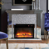 Decoração para casa WXWF-1104 Lareira moderna com diamante esmagado