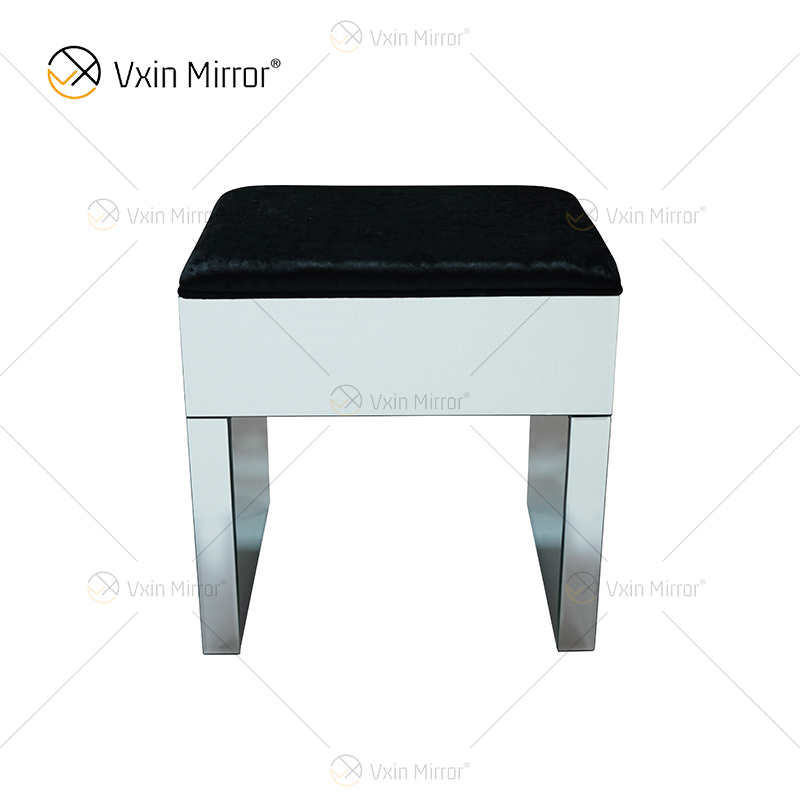 Toucador espelhado prata moderno WXF-125 e 126 de venda imperdível 7 gavetas com banqueta desmontável