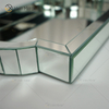 Decoração Elegante WXMT-007 Moderna Vidro Prata Espelhado Bandeja Retângulo