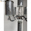 Nome personalizável moderno elegante VX-09 prata cristal 75 luz espelhado castiçal para casamento em casa