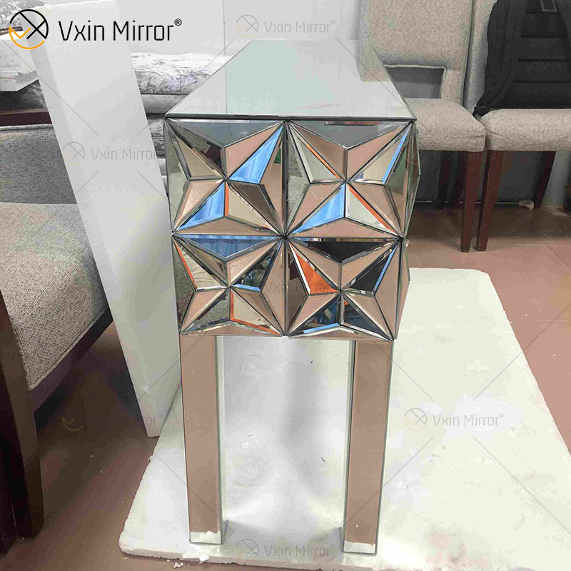 Mesa de centro com móveis para sala de estar moderna mesa de centro espelhada