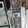 Mesinha de cabeceira WXF-911 prata esmagada diamante de boa qualidade com 3 gavetas mesa de cabeceira espelhada