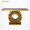 Venda imperdível 1.000 peças WXF-039 Marrom Dourado Luxo Mesa Console com Espelho Espelho Mesa Console
