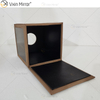 Vxin Espelho WXB-003 Caixa de lenços de couro de luxo marrom madeira para decoração de casa
