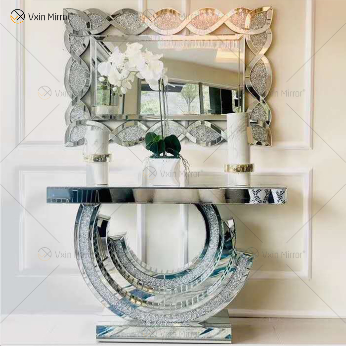 Mesa de console de vidro para sala de estar de vidro para sala de estar moderna e famosa fornecedor da China