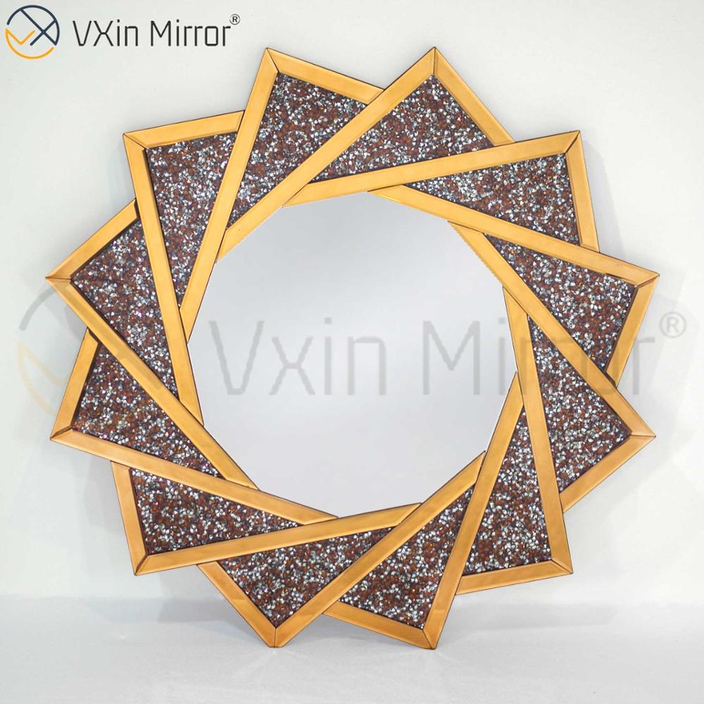 Móveis de sala de estar modernos baratos Vxin decoração de casa Crush Diamond conjunto de móveis de luxo espelho mesa console