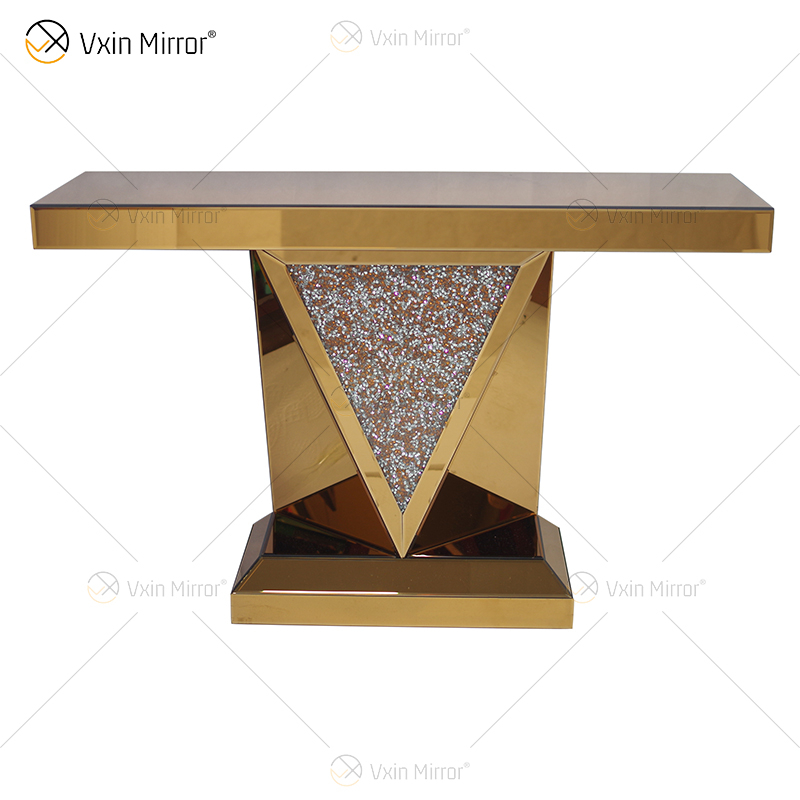 Móveis de sala de estar modernos baratos Vxin decoração de casa Crush Diamond conjunto de móveis de luxo espelho mesa console