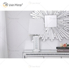 Lâmpada de espelho de mesa Vxin WXTL-142 cristal prata elegante LED 3 cores luz LED para quarto