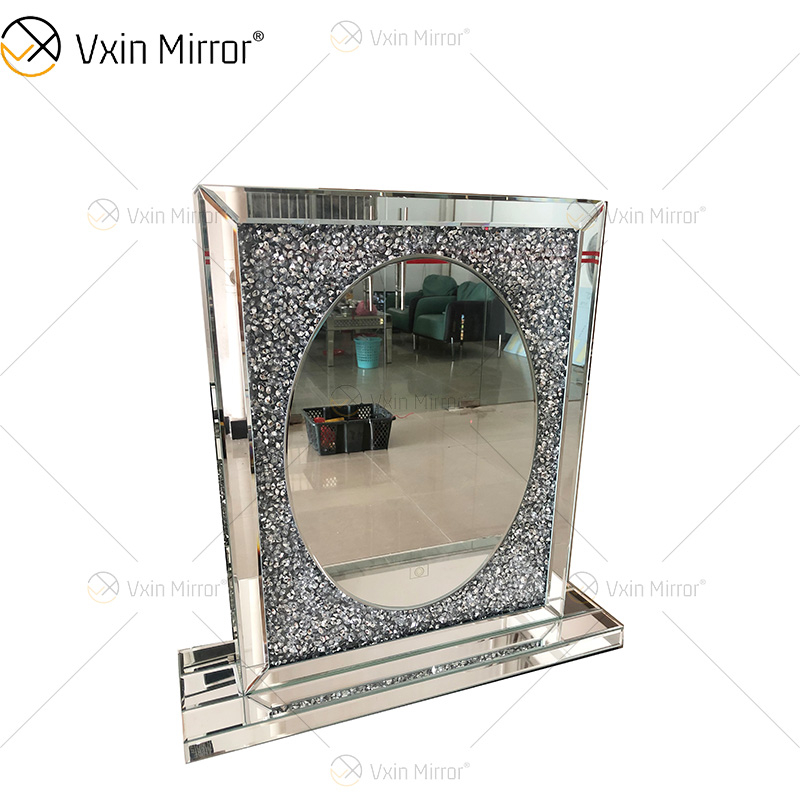 Espelho Vxin de Alta Qualidade Produto Profissional WXM-2596 3 Cores Luz LED Diamante Simples Elegante Maquiagem Espelho Tela de Toque