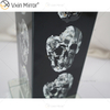 Vxin Supply Estilo Gótico WXTL-79 Prata Preto Caveira Espelho Lâmpada de Mesa com Abajur para Hotel