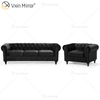 Conjunto de mesa lateral de café espelhado moderno WXF-169 para sala de estar com sofá