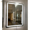 WXDL-111 LED 3 cores Luz Touch Screen Desembaçando 5mm Display Tempo Temperatura Espelho Proteção Ambiental