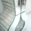 WXMV-004-1 Home Hotel Decoração Interior Prata Triturado Diamante Espelhado Vaso de Espelho Grande Seguidor