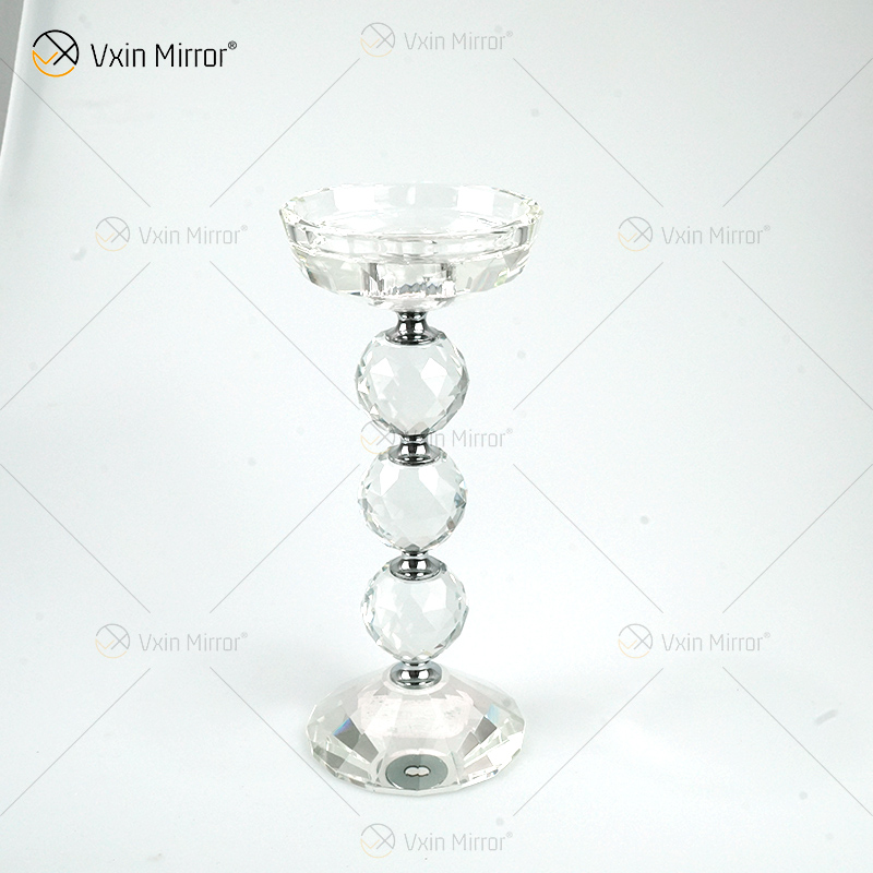 Vxin Espelho Popular VX-08 Prata Elegante Castiçal Castiçal de Cristal