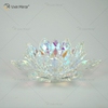 Fornecimento de fábrica Vxin espelho flor VX-07 castiçal de prata castiçal de cristal de lótus