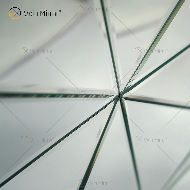 Parede Decora Prata 3D Elegante Quadrado Prata Pendurado Espelho Arte de Parede Decoração de Casa para Móveis de Sala de Estar WXM-1151