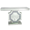 Mesas de console baratas WXF-013 estilo moderno 2022 prata cristal diamante mesas console
