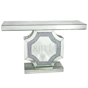 Mesas de console baratas WXF-013 estilo moderno 2022 prata cristal diamante mesas console