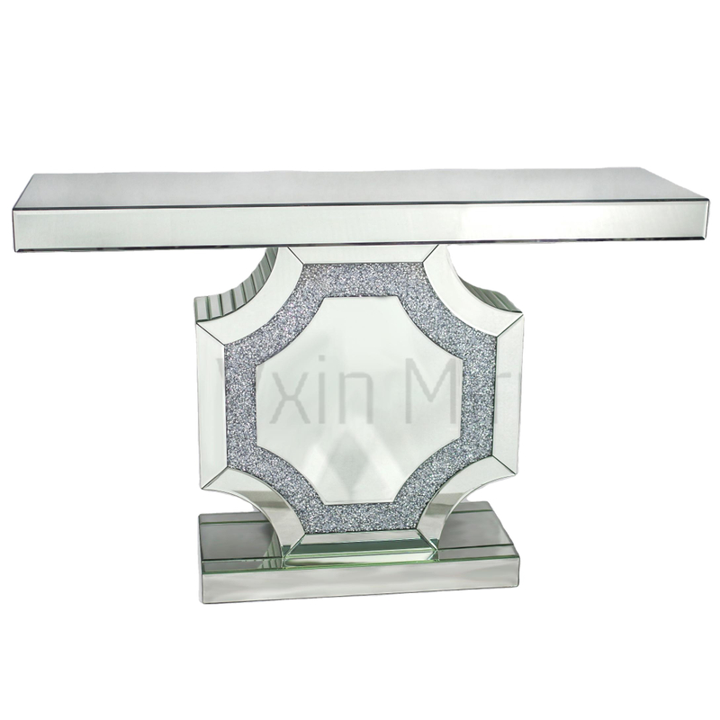 Mesas de console baratas WXF-013 estilo moderno 2022 prata cristal diamante mesas console