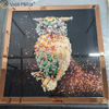 Omal Art Vxin WXMA-55 Decoração de Casa Moldura MDF Espelhada Arte de Parede Cristal Pintura de Porcelana Espelho Arte de Parede