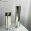2 cores moderno elegante WXCH-079 prata cristal espelhado castiçal para casamento em casa