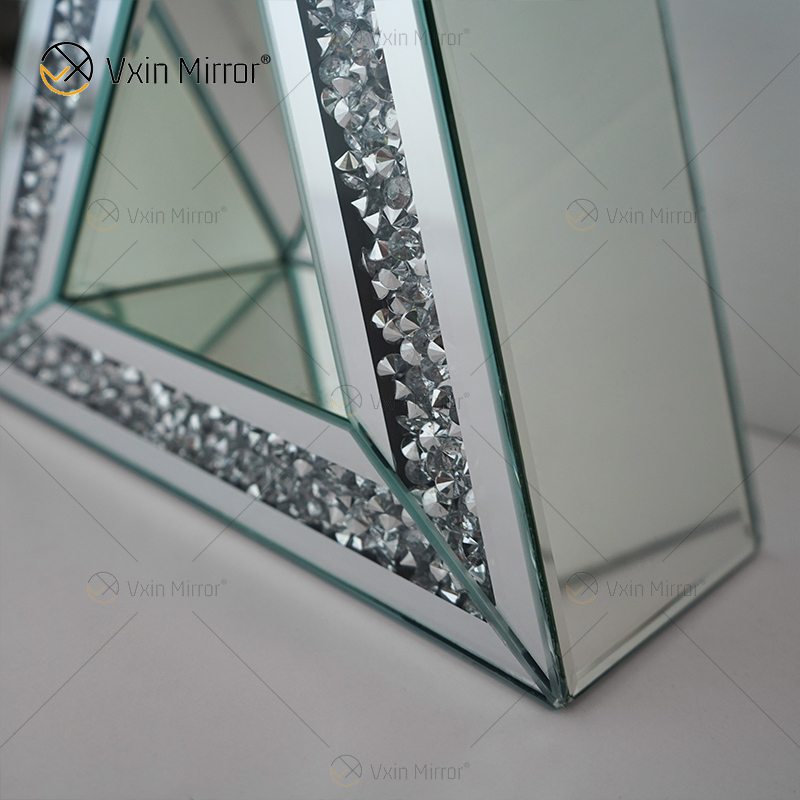 Venda imperdível WXTL-003 Prata Espelhada Para Quarto Noite Luxo Moderno Candeeiros De Mesa Decorativos