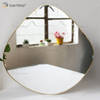 Golden Vxin Decoração de Parede Exclusivo Moldura de Metal Dourada Espelhos Decorativos Luxo Simples e Elegante Espelho de Parede