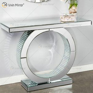 Móveis de espelho de luxo moderno 5050 pós-moderno espelho de corredor de hotel mesa de console com espelho
