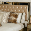 Móveis antigos Vxin WXWF-1088 Cama king-size Grace moldura dourada espelhada super cama