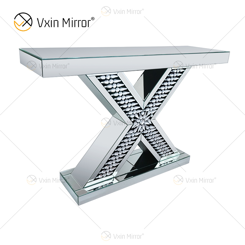 Venda imperdível China Produto WXF-087 Mesa de sala de estar moderna mesa de console dourada