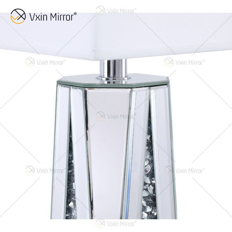 Novo design WXT-148 Cristal Esmagado Diamantes Espelho Lâmpada para Sofás de Sala de Estar