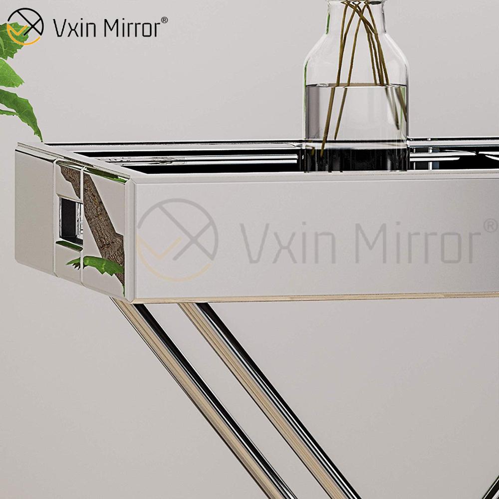 Vxin Espelho WXT-039 Decoração Moderna Prata Aço Inoxidável Bandeja Espelhada