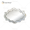 Venda imperdível WXM-2072 Moderno Design Especial Decoração Espelho de Parede Prata Luxo Suspenso Espelho de Parede