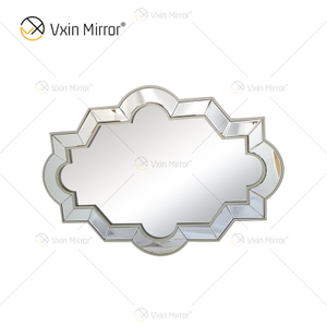 Venda imperdível WXM-2072 Moderno Design Especial Decoração Espelho de Parede Prata Luxo Suspenso Espelho de Parede